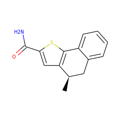 C[C@@H]1Cc2ccccc2-c2sc(C(N)=O)cc21 ZINC000653700785