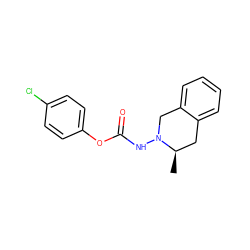 C[C@@H]1Cc2ccccc2CN1NC(=O)Oc1ccc(Cl)cc1 ZINC000029414781