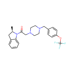 C[C@@H]1Cc2ccccc2N1C(=O)CN1CCN(Cc2ccc(OC(F)(F)F)cc2)CC1 ZINC000022941444