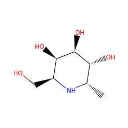 C[C@@H]1N[C@@H](CO)[C@@H](O)[C@@H](O)[C@@H]1O ZINC000014490563