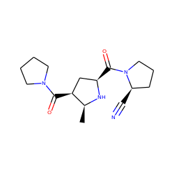 C[C@@H]1N[C@H](C(=O)N2CCC[C@H]2C#N)C[C@@H]1C(=O)N1CCCC1 ZINC000028816309