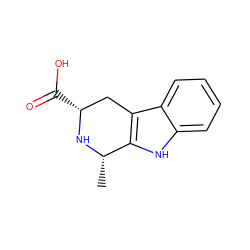 C[C@@H]1N[C@H](C(=O)O)Cc2c1[nH]c1ccccc21 ZINC000000037830