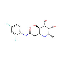 C[C@@H]1N[C@H](CC(=O)Nc2ccc(F)cc2F)[C@@H](O)[C@H](O)[C@@H]1O ZINC000096286015