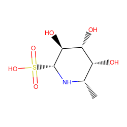 C[C@@H]1N[C@H](S(=O)(=O)O)[C@@H](O)[C@H](O)[C@@H]1O ZINC000028570151