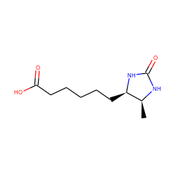 C[C@@H]1NC(=O)N[C@@H]1CCCCCC(=O)O ZINC000094437777