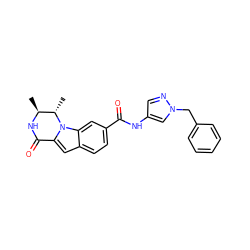 C[C@@H]1NC(=O)c2cc3ccc(C(=O)Nc4cnn(Cc5ccccc5)c4)cc3n2[C@H]1C ZINC000117691683