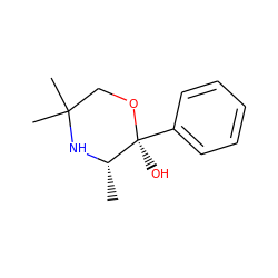 C[C@@H]1NC(C)(C)CO[C@@]1(O)c1ccccc1 ZINC000070672989