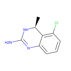 C[C@@H]1NC(N)=Nc2cccc(Cl)c21 ZINC000029130549