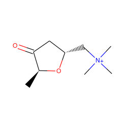 C[C@@H]1O[C@@H](C[N+](C)(C)C)CC1=O ZINC000013455010