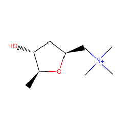 C[C@@H]1O[C@H](C[N+](C)(C)C)C[C@H]1O ZINC000002516022