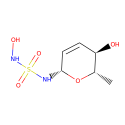 C[C@@H]1O[C@H](NS(=O)(=O)NO)C=C[C@H]1O ZINC000299820704