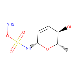 C[C@@H]1O[C@H](NS(=O)(=O)ON)C=C[C@H]1O ZINC000473083294