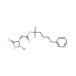 C[C@@H]1OC(=O)[C@@H]1NC(=O)OC(C)(C)CCCCc1ccccc1 ZINC000096283407