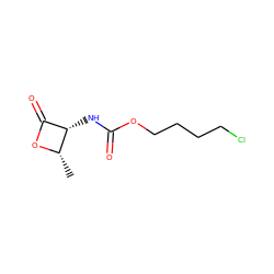 C[C@@H]1OC(=O)[C@@H]1NC(=O)OCCCCCl ZINC000299819741