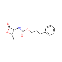 C[C@@H]1OC(=O)[C@@H]1NC(=O)OCCCc1ccccc1 ZINC000096283417