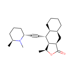 C[C@@H]1OC(=O)[C@@H]2C[C@@H]3CCCC[C@@H]3[C@@H](C#C[C@H]3CCC[C@H](C)N3C)[C@H]12 ZINC000013443784