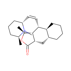 C[C@@H]1OC(=O)[C@H]2C[C@H]3CCCC[C@@H]3[C@@H](/C=C\[C@H]3CCC[C@H](C)N3C)[C@@H]12 ZINC000013443778