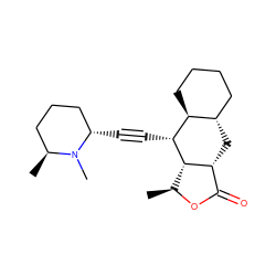 C[C@@H]1OC(=O)[C@H]2C[C@H]3CCCC[C@@H]3[C@@H](C#C[C@H]3CCC[C@H](C)N3C)[C@@H]12 ZINC000013443787