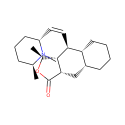 C[C@@H]1OC(=O)[C@H]2C[C@H]3CCCC[C@H]3[C@H](/C=C\[C@H]3CCC[C@H](C)N3C)[C@@H]12 ZINC000013443772