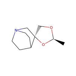 C[C@@H]1OC[C@]2(CN3CCC2CC3)O1 ZINC000006031666