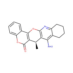 C[C@@H]1c2c(nc3c(c2N)CCCC3)Oc2c1c(=O)oc1ccccc21 ZINC000096284184