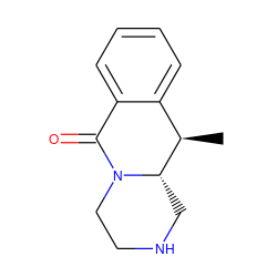 C[C@@H]1c2ccccc2C(=O)N2CCNC[C@@H]12 ZINC000038325553