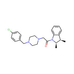 C[C@@H]1c2ccccc2N(C(=O)CN2CCN(Cc3ccc(Cl)cc3)CC2)[C@@H]1C ZINC000022941303