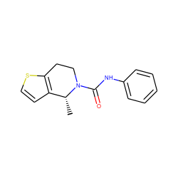 C[C@@H]1c2ccsc2CCN1C(=O)Nc1ccccc1 ZINC000012340122