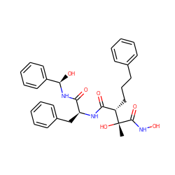 C[C@](O)(C(=O)NO)[C@@H](CCCc1ccccc1)C(=O)N[C@@H](Cc1ccccc1)C(=O)N[C@H](O)c1ccccc1 ZINC000027903692