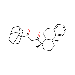 C[C@]1(C(=O)CC(=O)C23CC4CC(CC(C4)C2)C3)CCC[C@]2(C)c3ccccc3CC[C@@H]12 ZINC000028526370