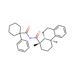 C[C@]1(C(=O)NC(=O)C2(c3ccccc3)CCCCC2)CCC[C@]2(C)c3ccccc3CC[C@@H]12 ZINC000028525805