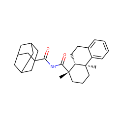 C[C@]1(C(=O)NC(=O)C23CC4CC(CC(C4)C2)C3)CCC[C@]2(C)c3ccccc3CC[C@@H]12 ZINC000028526118