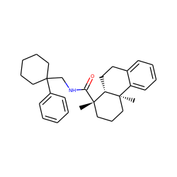 C[C@]1(C(=O)NCC2(c3ccccc3)CCCCC2)CCC[C@]2(C)c3ccccc3CC[C@@H]12 ZINC000028526539