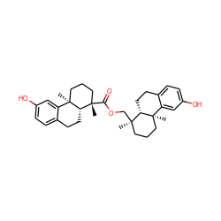 C[C@]1(C(=O)OC[C@]2(C)CCC[C@]3(C)c4cc(O)ccc4CC[C@H]32)CCC[C@]2(C)c3cc(O)ccc3CC[C@@H]12 ZINC000028521818