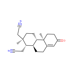 C[C@]1(CC#N)CC[C@H]2[C@@H](CCC3=CC(=O)CC[C@@]32C)[C@@H]1CC#N ZINC000299861305