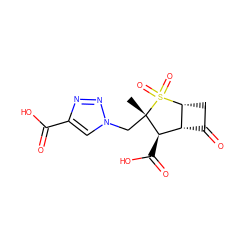 C[C@]1(Cn2cc(C(=O)O)nn2)[C@H](C(=O)O)[C@H]2C(=O)C[C@H]2S1(=O)=O ZINC000029241234