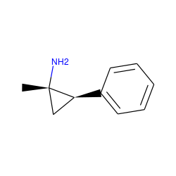C[C@]1(N)C[C@@H]1c1ccccc1 ZINC000104636086