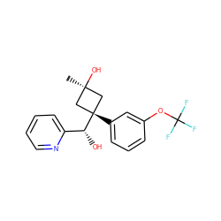 C[C@]1(O)C[C@](c2cccc(OC(F)(F)F)c2)([C@H](O)c2ccccn2)C1 ZINC000653816313