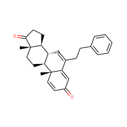 C[C@]12C=CC(=O)C=C1C(CCc1ccccc1)=C[C@@H]1[C@@H]2CC[C@]2(C)C(=O)CC[C@@H]12 ZINC000038937159