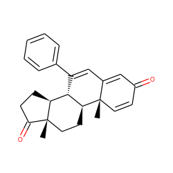 C[C@]12C=CC(=O)C=C1C=C(c1ccccc1)[C@@H]1[C@@H]2CC[C@]2(C)C(=O)CC[C@@H]12 ZINC000006067828