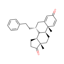 C[C@]12C=CC(=O)C=C1C[C@@H](CCc1ccccc1)[C@@H]1[C@@H]2CC[C@]2(C)C(=O)CC[C@@H]12 ZINC000139448585