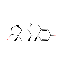 C[C@]12C=CC(=O)C=C1CC[C@@H]1[C@@H]2CC[C@]2(C)C(=O)CC[C@@H]12 ZINC000003881421