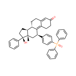 C[C@]12C[C@H](c3ccc(P(=O)(c4ccccc4)c4ccccc4)cc3)C3=C4CCC(=O)C=C4CC[C@H]3[C@@H]1CC[C@@]2(O)c1ccccc1 ZINC000034633706