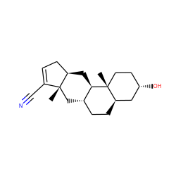 C[C@]12C[C@H]3CC[C@@H]4C[C@@H](O)CC[C@@]4(C)[C@@H]3C[C@@H]1CC=C2C#N ZINC000221263732