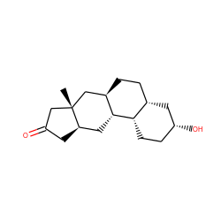 C[C@]12CC(=O)C[C@@H]1C[C@H]1[C@H]3CC[C@@H](O)C[C@H]3CC[C@@H]1C2 ZINC001772579556