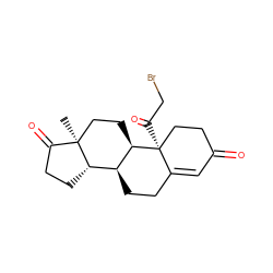 C[C@]12CC[C@@H]3[C@@H](CCC4=CC(=O)CC[C@@]43C(=O)CBr)[C@@H]1CCC2=O ZINC000029468520