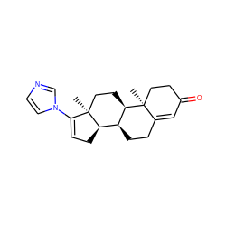 C[C@]12CC[C@@H]3[C@@H](CCC4=CC(=O)CC[C@@]43C)[C@H]1CC=C2n1ccnc1 ZINC000013509687