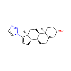 C[C@]12CC[C@@H]3[C@@H](CCC4=CC(=O)CC[C@@]43C)[C@H]1CC=C2n1ccnn1 ZINC000013509681