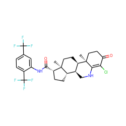 C[C@]12CC[C@@H]3[C@@H](CNC4=C(Cl)C(=O)CC[C@@]43C)[C@@H]1CC[C@@H]2C(=O)Nc1cc(C(F)(F)F)ccc1C(F)(F)F ZINC000028758013
