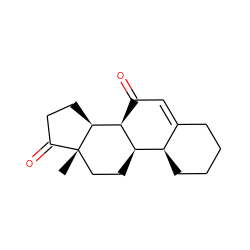 C[C@]12CC[C@@H]3[C@@H]4CCCCC4=CC(=O)[C@@H]3[C@@H]1CCC2=O ZINC000026289589